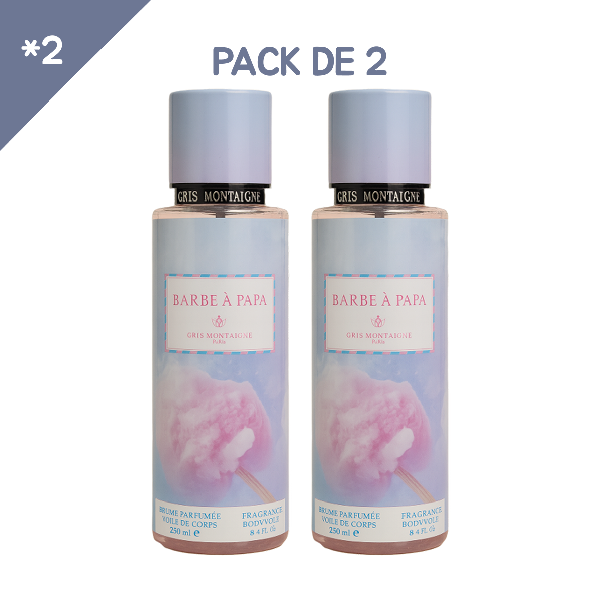 * 2 Gris Montaigne - Barbe à Papa - Fragrance Mist