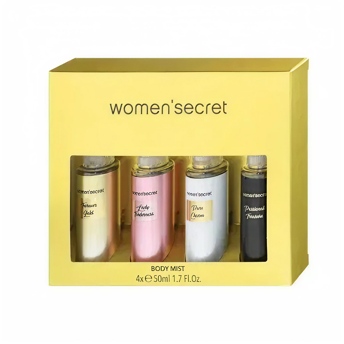 *4 Women'secret - Body Mist Gift Set - Scented Body Mists *4