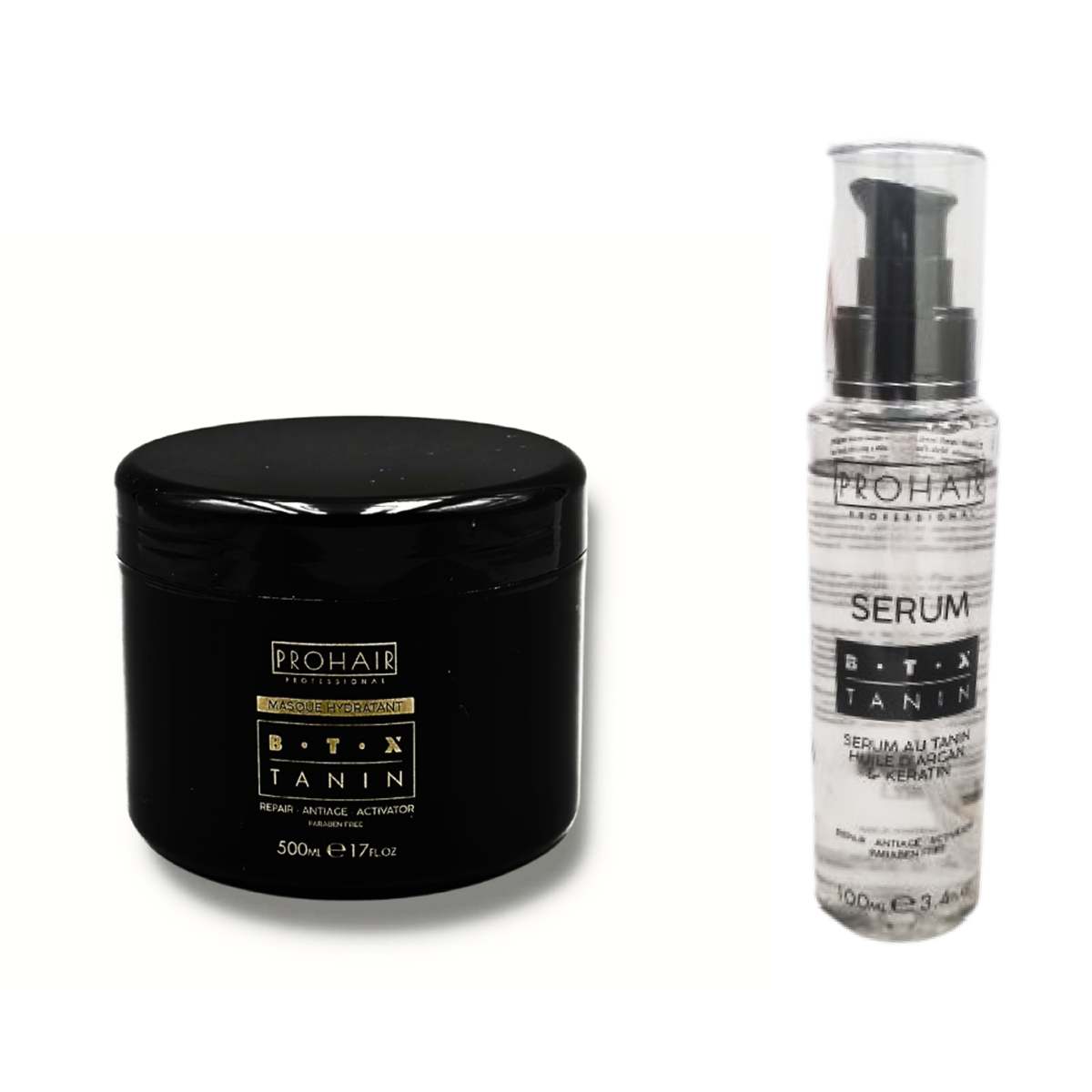 Prohair Professional - Tanin Anti-Aging Sans Paraben Serum 100ml + Mask 500ml