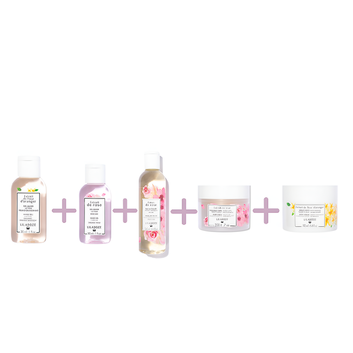 Lilaroze Paris - Pack Soin Complet Body et Mains aux Extraits de Fleur d'Oranger et Rose