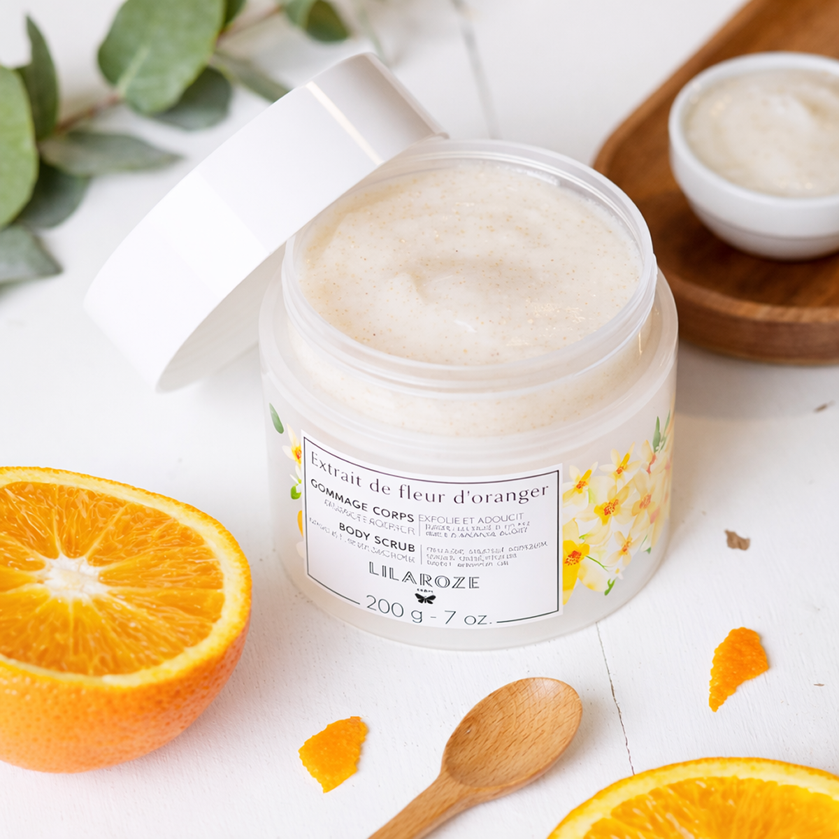 Lilaroze Paris - Exfoliating Scrub Body Extract of Fleur D'oranger Bio