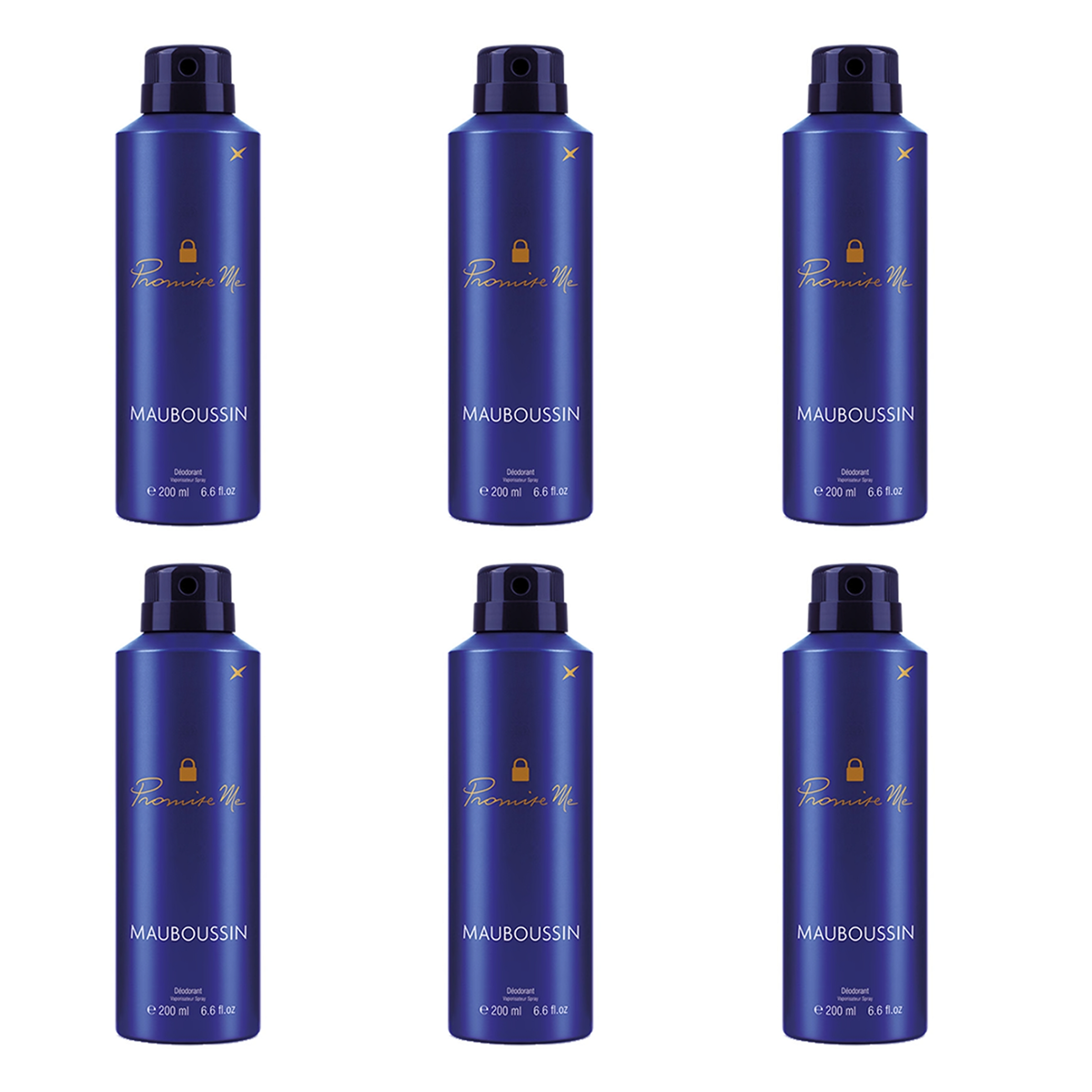6*200ml Mauboussin - Promise Me - Déodorant pour femme