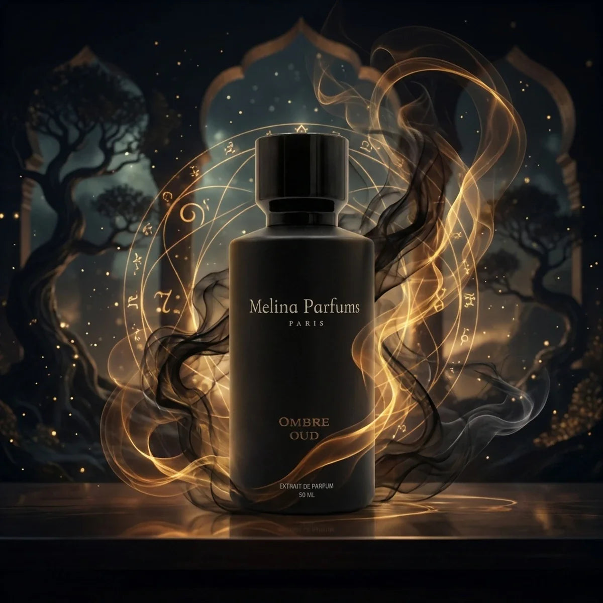 50ml Melina Parfums - Ombre Oud Édition L’Obsidienne - Extrait de Parfum Mixte