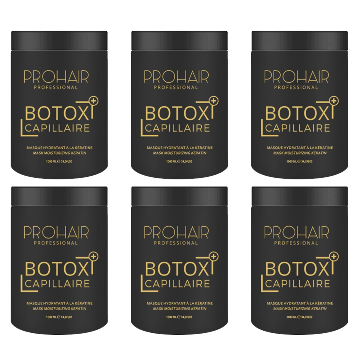 6 * 1000ml Prohair - BO.TOX + Hair pour Hair à la Kératine