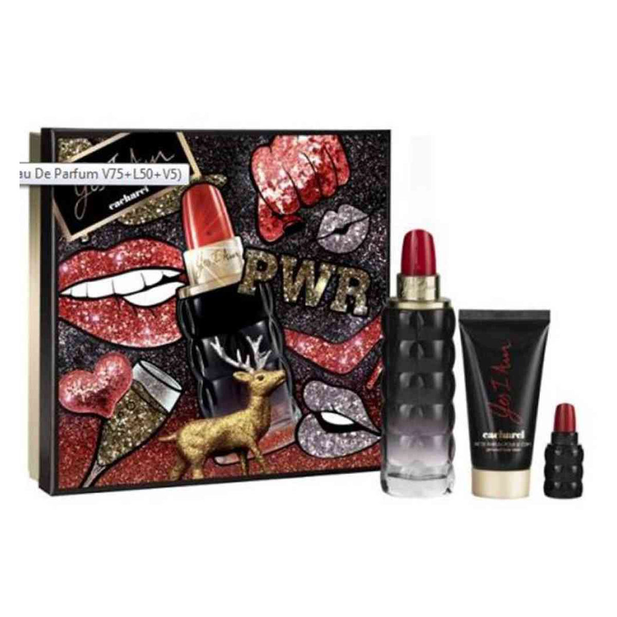 Cacharel - Yes I Am - Gift Set Eau de Parfum 75ml + Body Lotion 50ml + Eau de Parfum 5ml