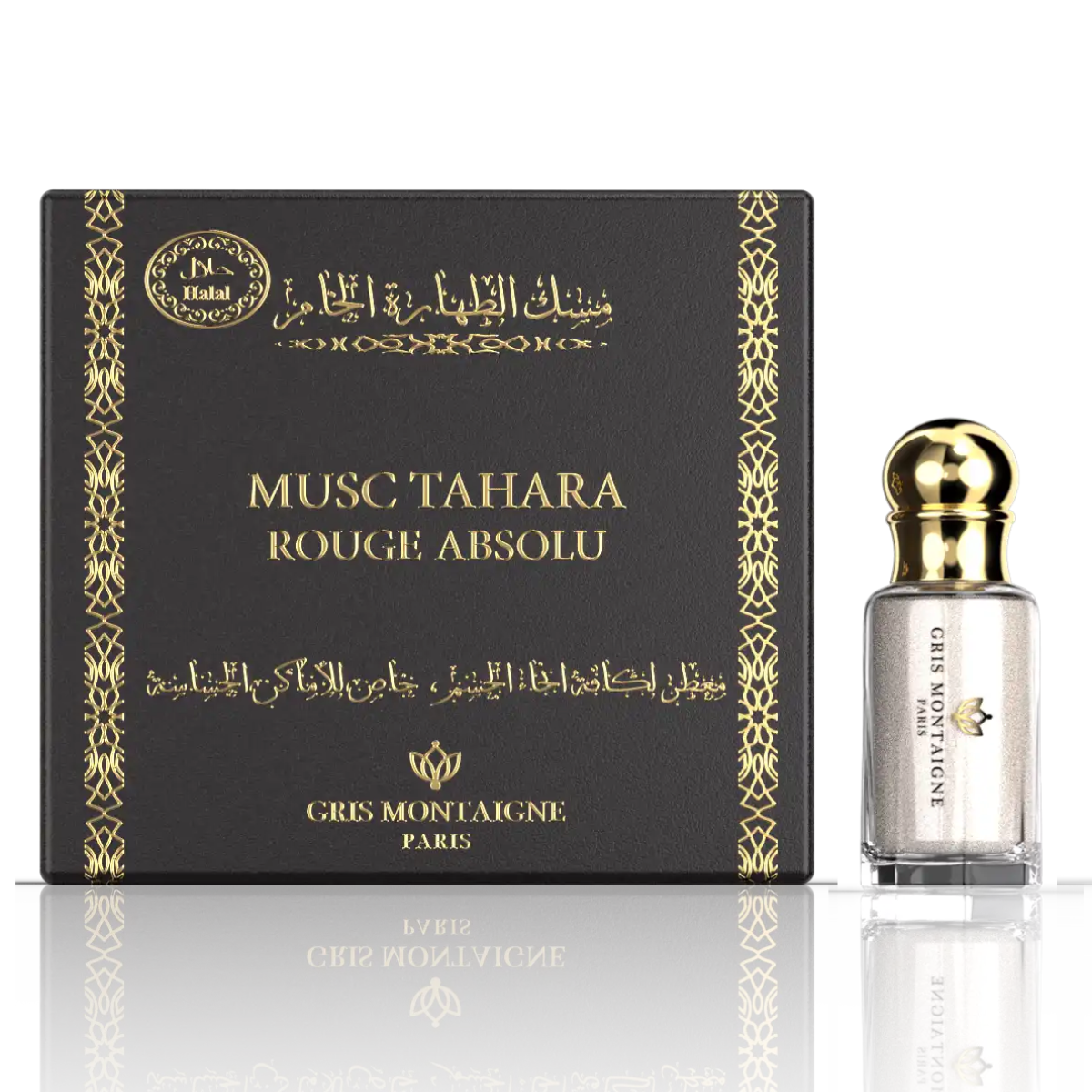 4*12ml Gris Montaigne - Musc Tahara Rouge Absolu - Parfum Concentrate
