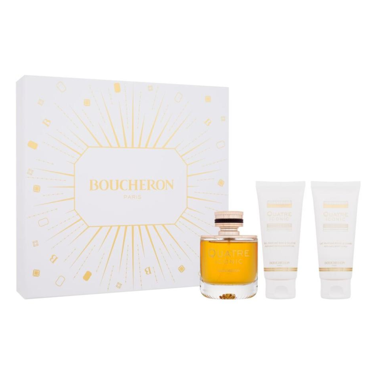 Boucheron - Quatre Iconic - Gift Set Eau de Parfum 100 ml +Shower Gel 100 ml + Body Lotion 100 ml