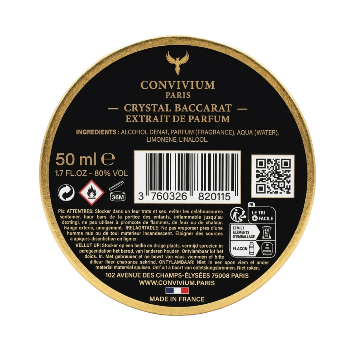 50ml Convivium Paris - Pistachio Cream - Extrait de Parfum Mixte