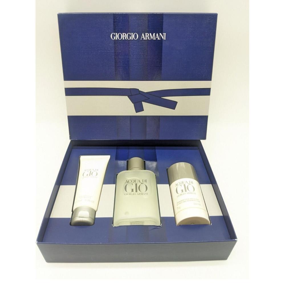 Giorgio Armani - Aqua Di Gio EDT Set 100ml + Stick 75g + Shaving Balm 75ml