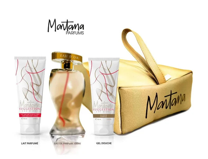 Montana - Suggestion Eau D'or - EDP 100ml + Perfumed Milk 100ml + Shower Gel 100ml