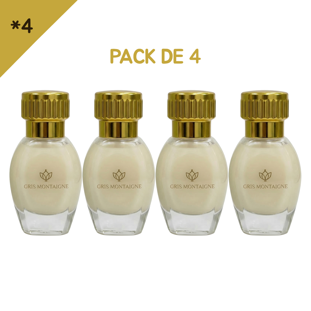 12ml * 4 Gris Montaigne - Musc Tahara Pistachio - Concentré de Parfum