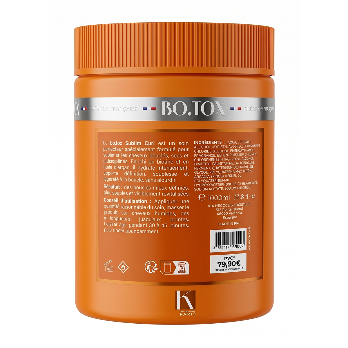 1000 ml Kaïloa - Sublim Curl - Botox Capillaire