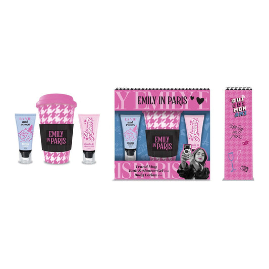 Emily in Paris - Gift Set Travel Mug + Bath & Shower Gel + Body Lotion