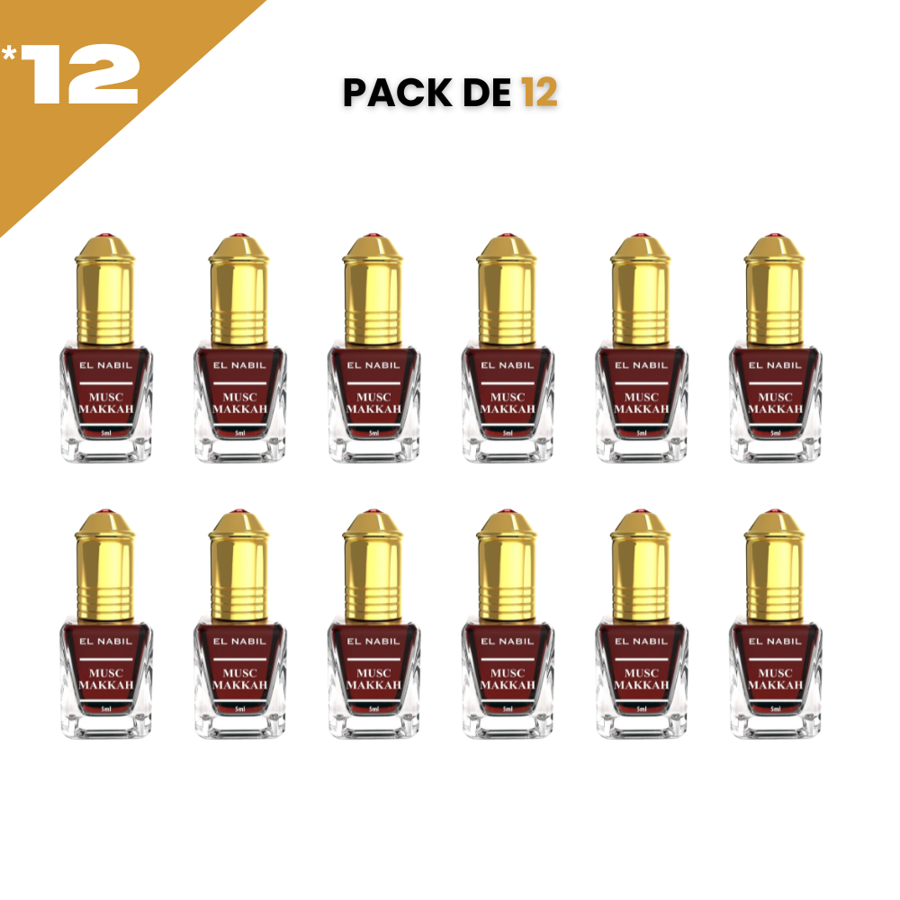 el Nabil - Musk Makkah - Parfum Concentré Sans Alcool 12*5ml