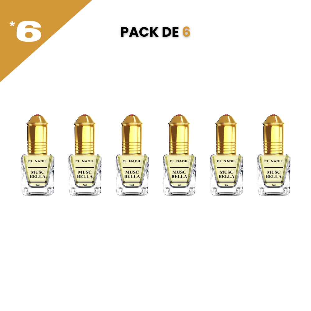 el Nabil - Musc Coconut - Parfum Concentré Sans Alcool 12*5ml