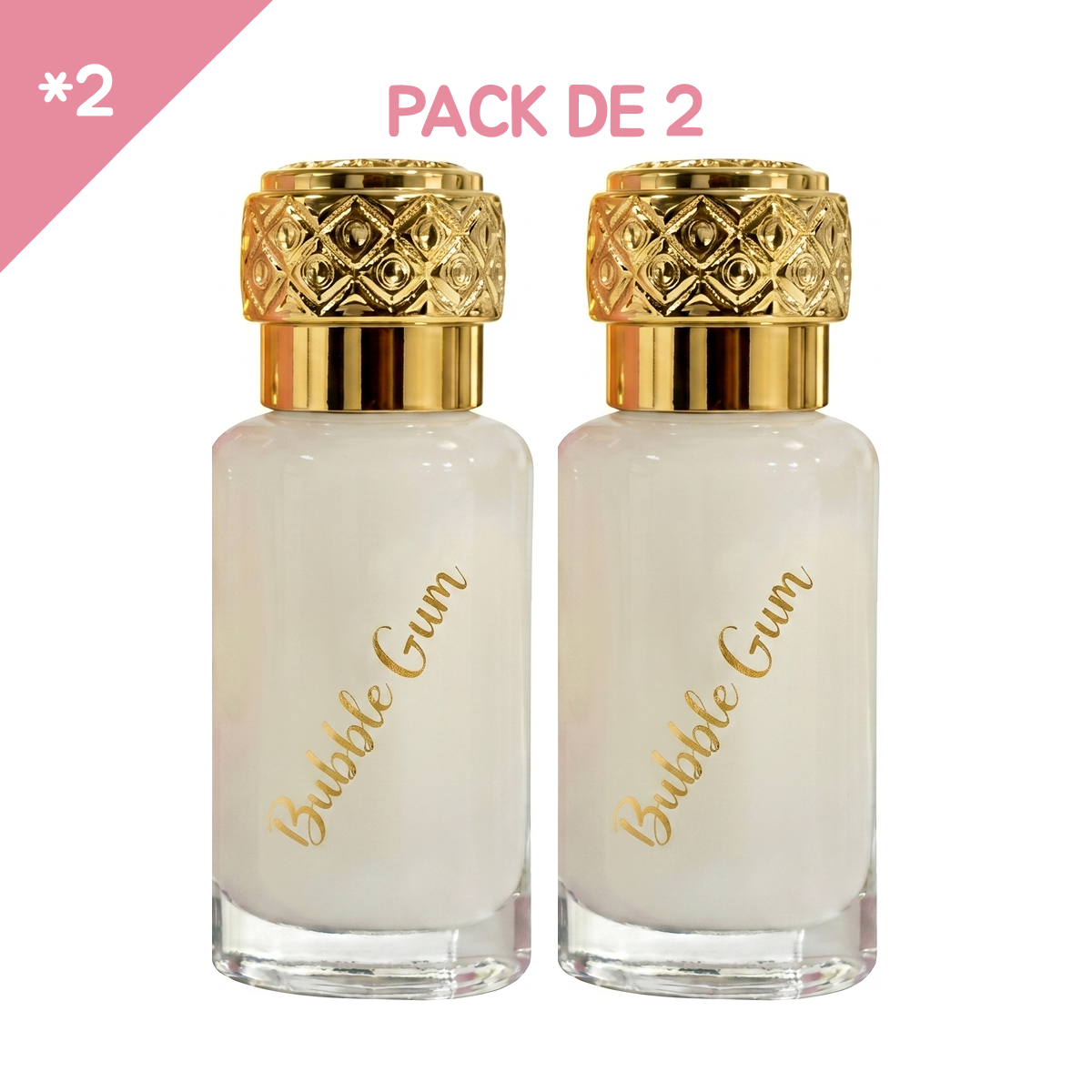 12ml * 2 Dubaï Flower - Musc Tahara Bubble Gum - Concentré de Parfum Mixte