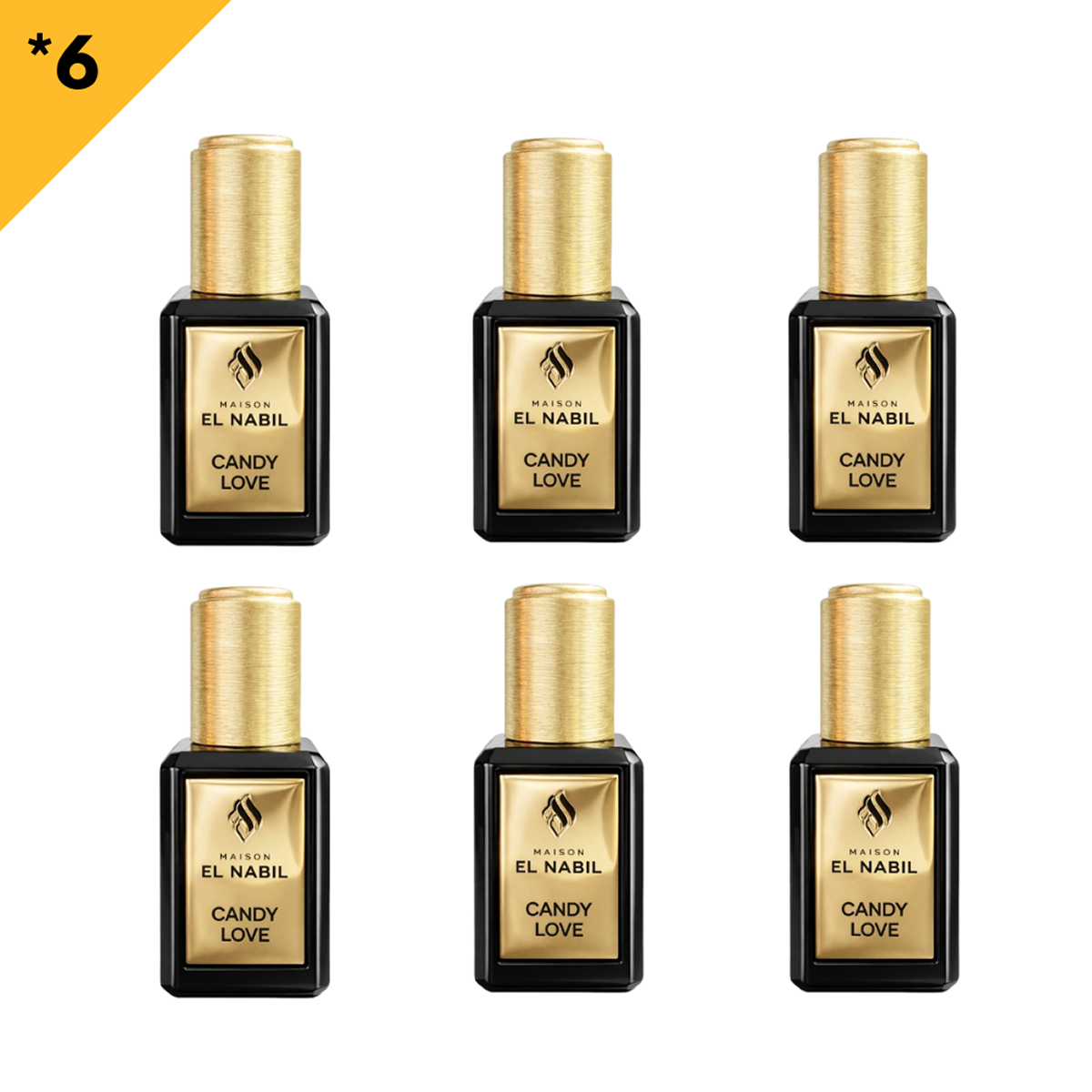 6*5ml el Nabil - Candy Love - Parfum Concentré Sans Alcool