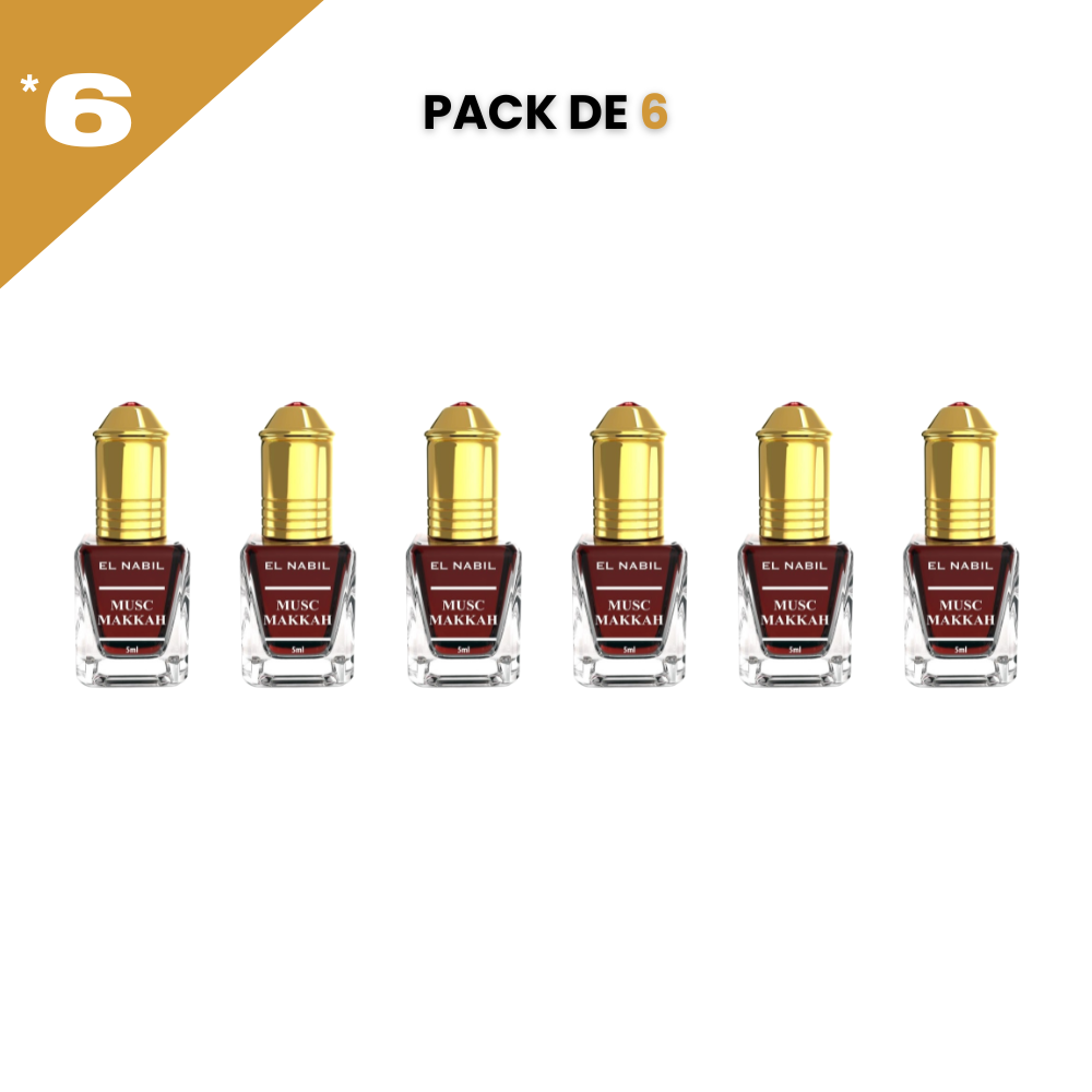 el Nabil - Musk Makkah - Parfum Concentré Sans Alcool 12*5ml