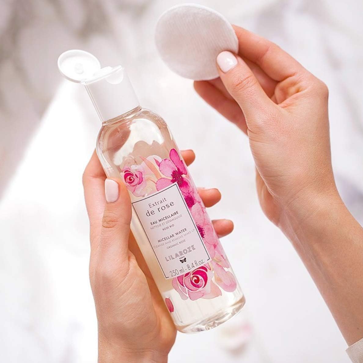 Lilaroze Paris - Rose Extract Micellar Water Organic Cleanser and Make-up Remover