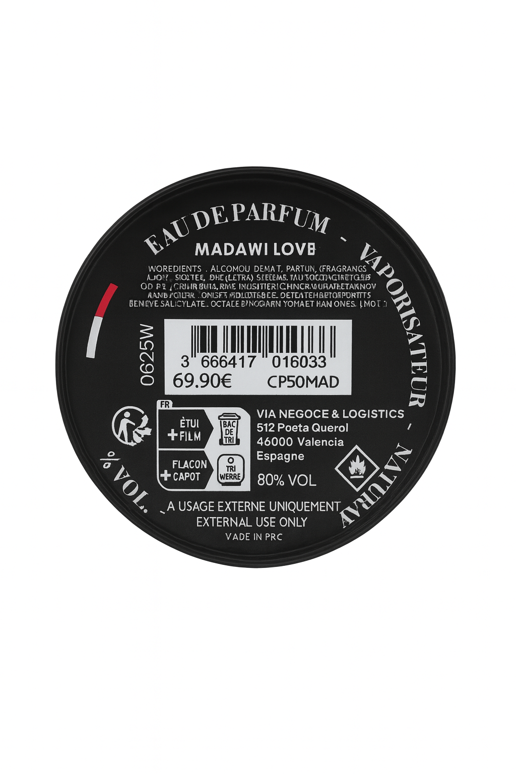 Collection Privée - Madawi Love - Unisex Eau de Parfum