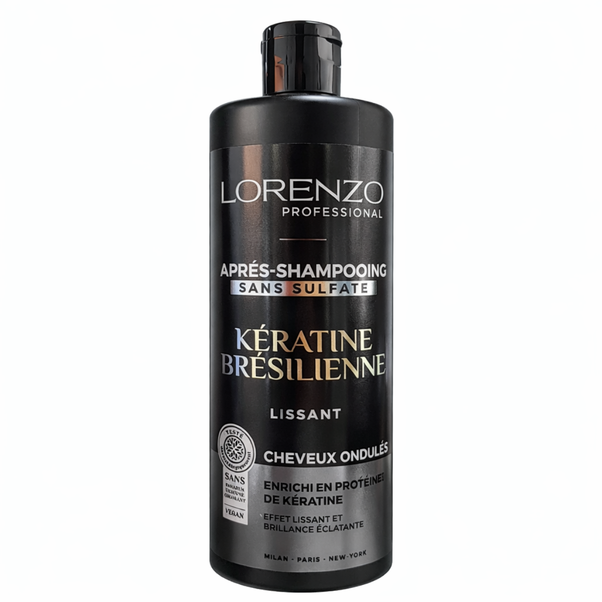 500ml Lorenzo Professional - Kératine Bresilienne - Après-Shampooing  Cheveux Ondulés