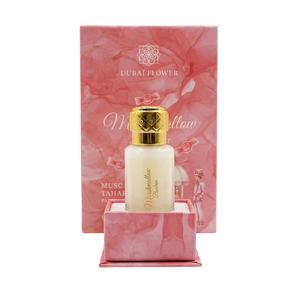 12ml * 8 Dubaï Flower - Musc Tahara Marshmallow Bonbon - Concentré de Parfum