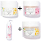 Lilaroze Paris - Orange Blossom Extract Body Scrub + Rose Extract Body Scrub + Orange Blossom Extract Body Cream + Rose Extract Body Milk Pack