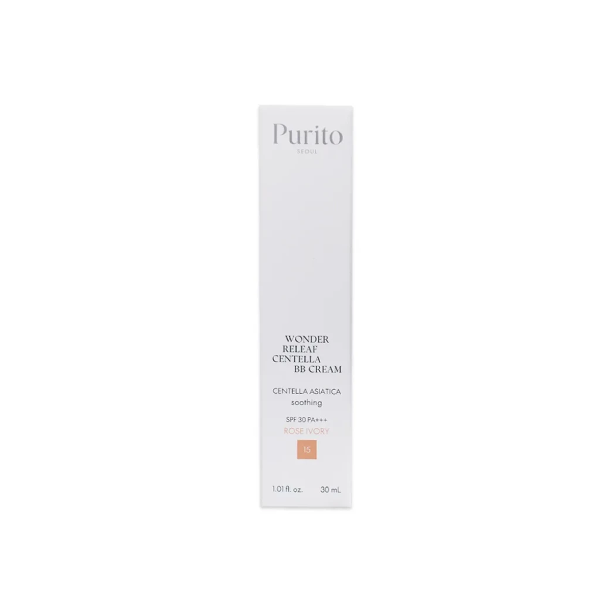 30 ml PURITO SEOUL  - Wonder Releaf Centella - BB Cream #15 Rose Ivory