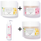 Lilaroze Paris - Pack Exfoliating Scrub Body Extract of fleurs D'oranger + Exfoliating Scrub Body Extract of rose + Cream Body Extract of fleur d'Oranger + Lait Body Extract of rose