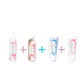 Lilaroze Paris - Pack Lait Body Extract of rose + Micellar Water Extract of rose + Hand Cream Extract of fleur des Alpes + Face Mask Extract of rose