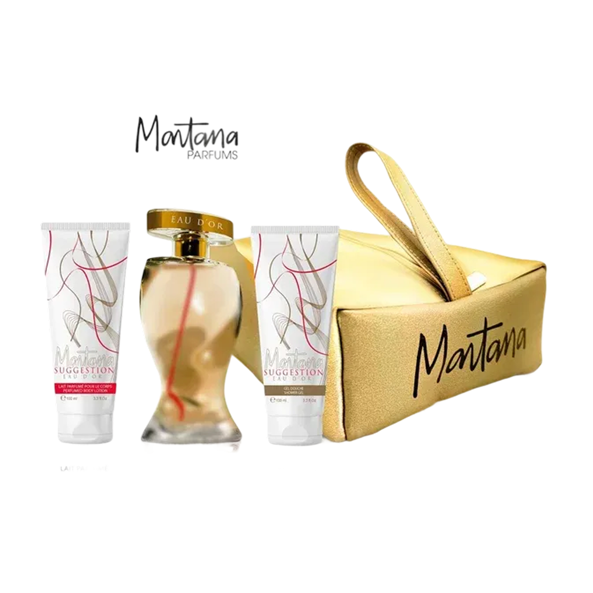 Montana - Suggestion Eau D'or - EDP 100ml + Fragrance Lotione 100ml + Shower Gel 100ml