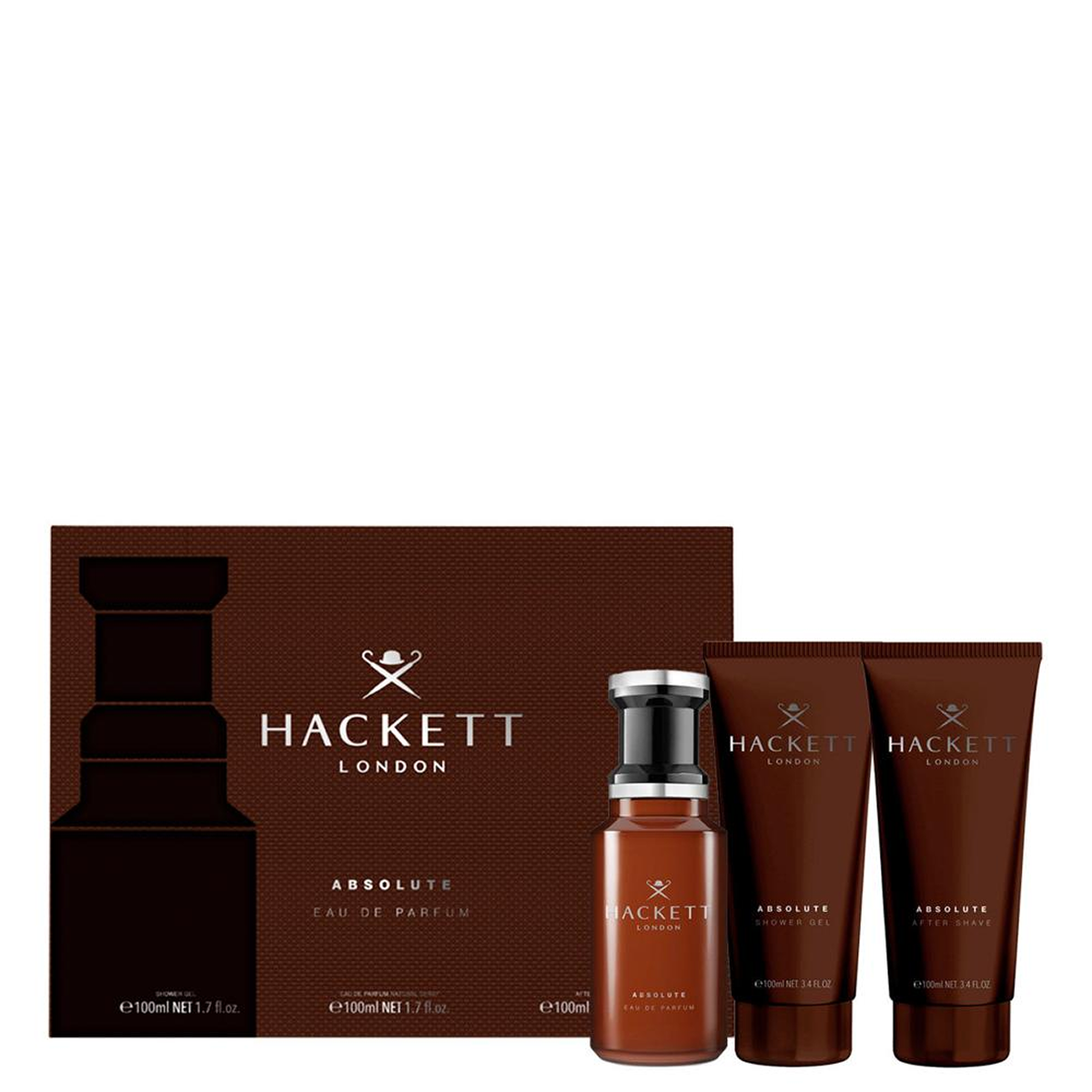 Hackett - Absolute - Gift Set Parfum 100ml + Shower Gel 100ml + Shower Gel 100ml