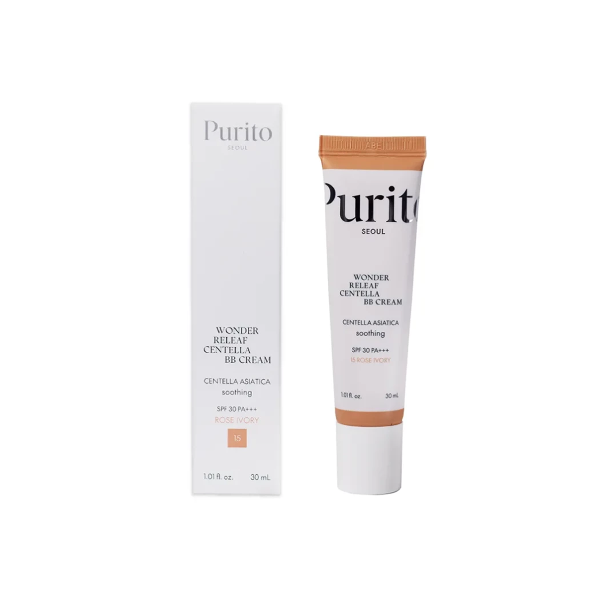 30 ml PURITO SEOUL  - Wonder Releaf Centella - BB Cream #15 Rose Ivory