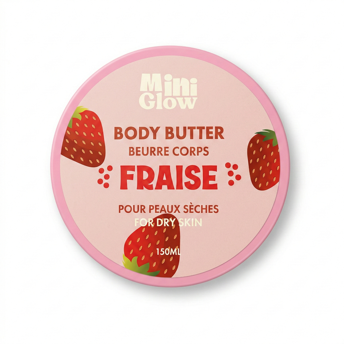 150ml Miniglow - Fraise - Beurre Corps