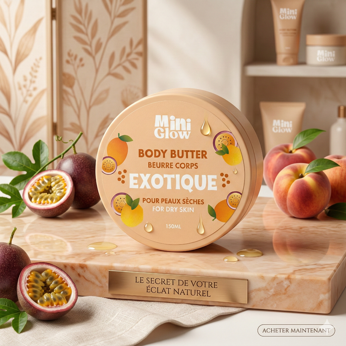 150ml Miniglow - Exotique - Beurre Corps