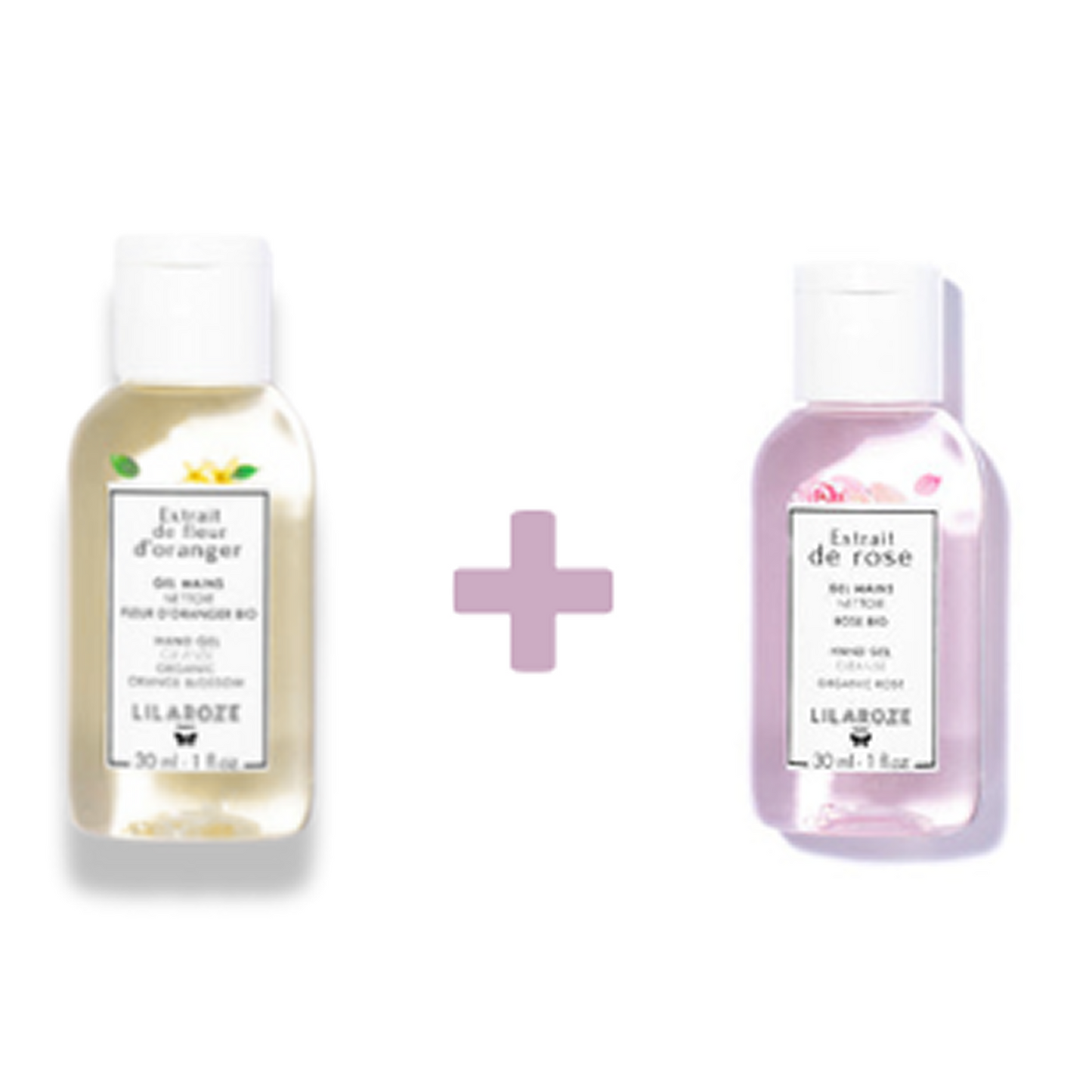 Lilaroze Paris - Orange Blossom Extract Cleansing Hand Gel + Rose Extract Cleansing Hand Gel Pack
