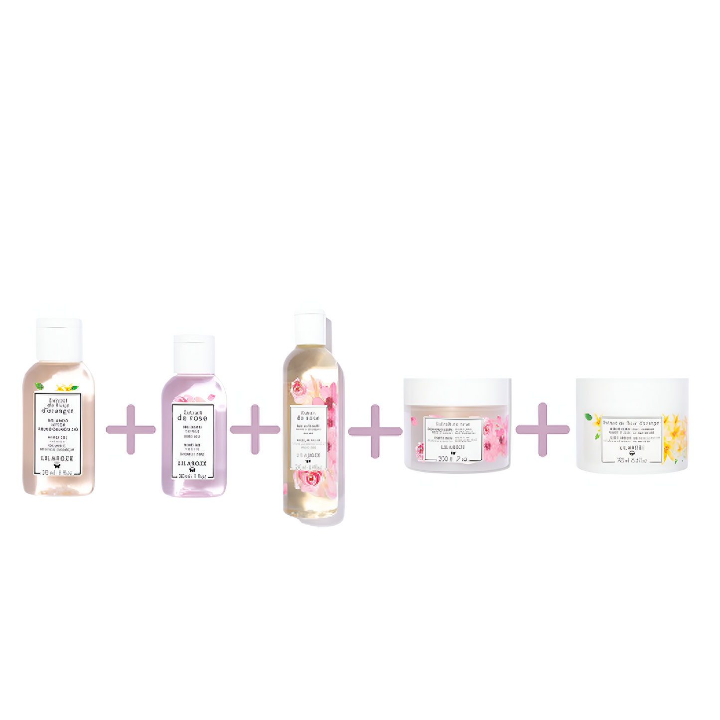 Lilaroze Paris - Complete Body and Hand Care Pack with Orange Blossom and Rose Extracts