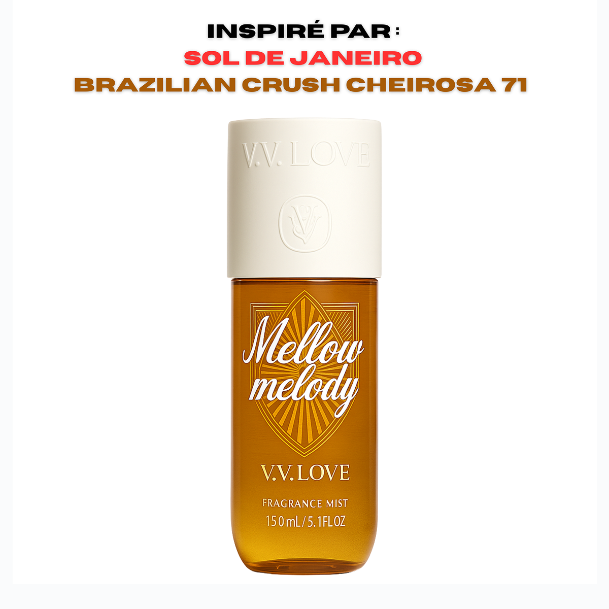 12*150ml Vv Love - Mellow Melody - Fragrance Mist for Women