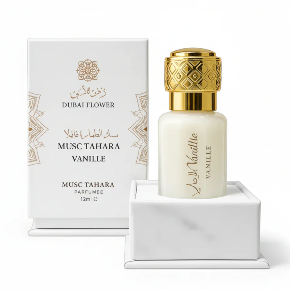 12ml Dubaï Flower - Musc Tahara Vanille - Concentré de Parfum Mixte