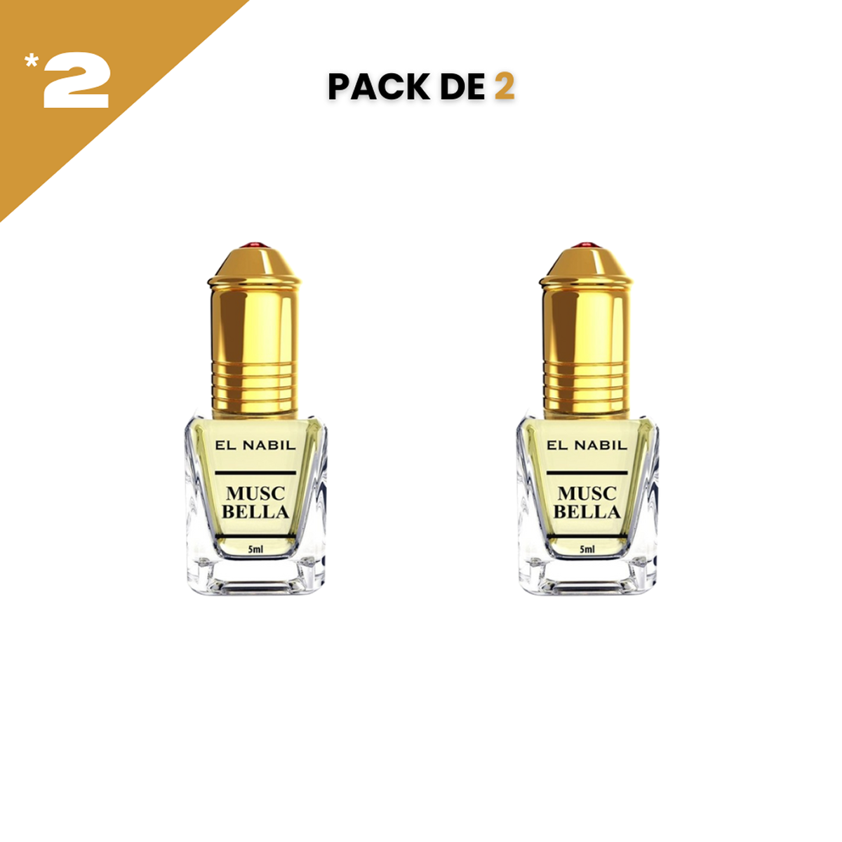 12*5ml el Nabil - Musc Bella - Parfum Concentrate Sans Alcool