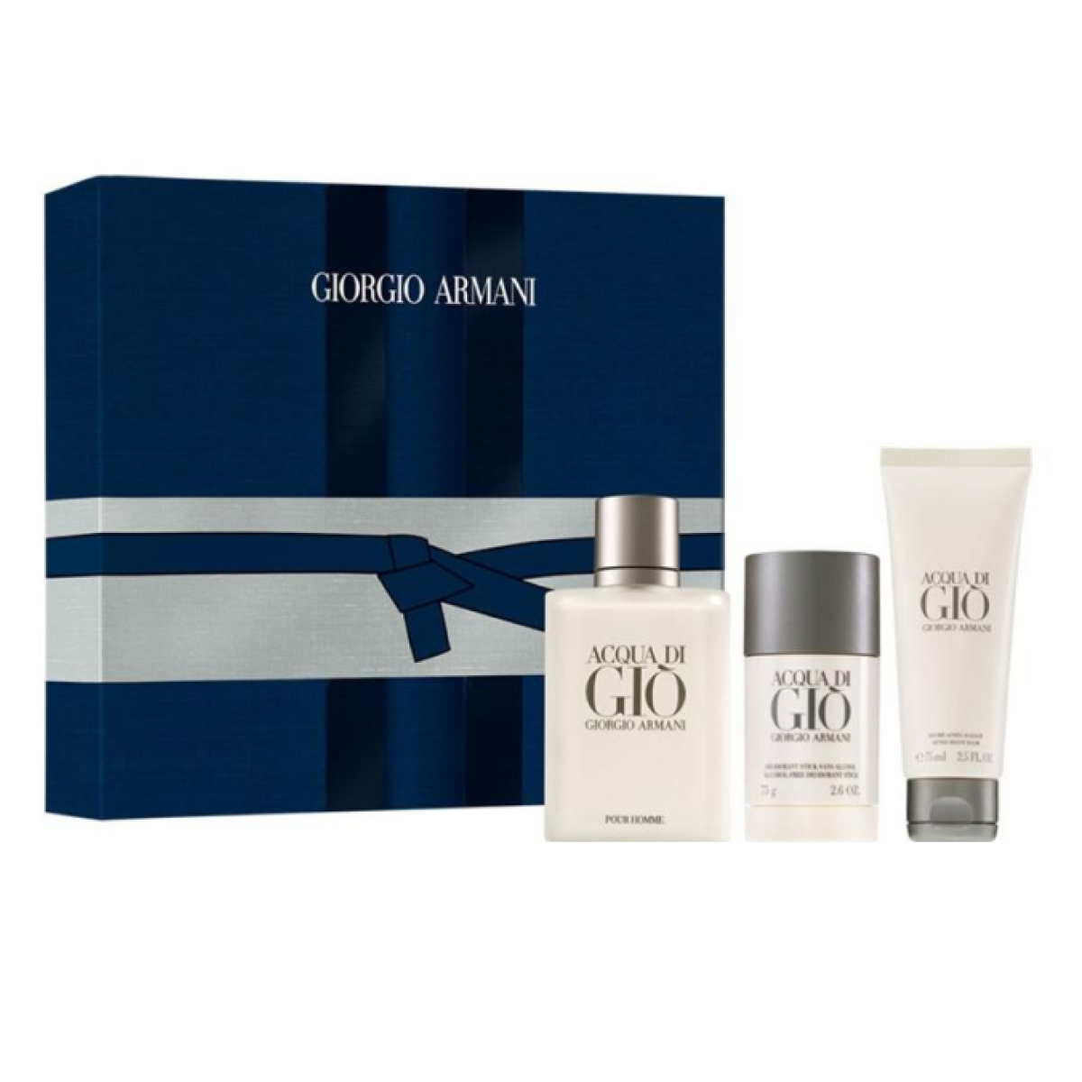 Giorgio Armani - Gift Set Aqua Di Gio EDT 100ml + Stick 75g +Balm Rasage 75ml