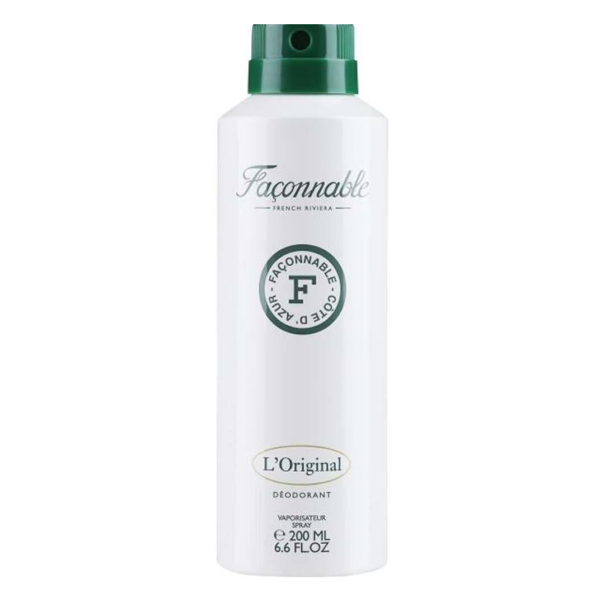200ml Façonnable - L'original - Déodorant pour homme
