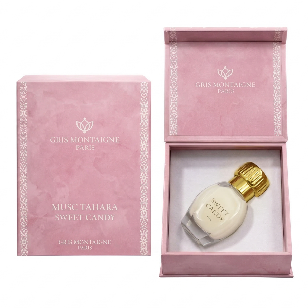 12ml * 2 Gris Montaigne - Musc Tahara Sweet Candy - Concentré de Parfum Mixte