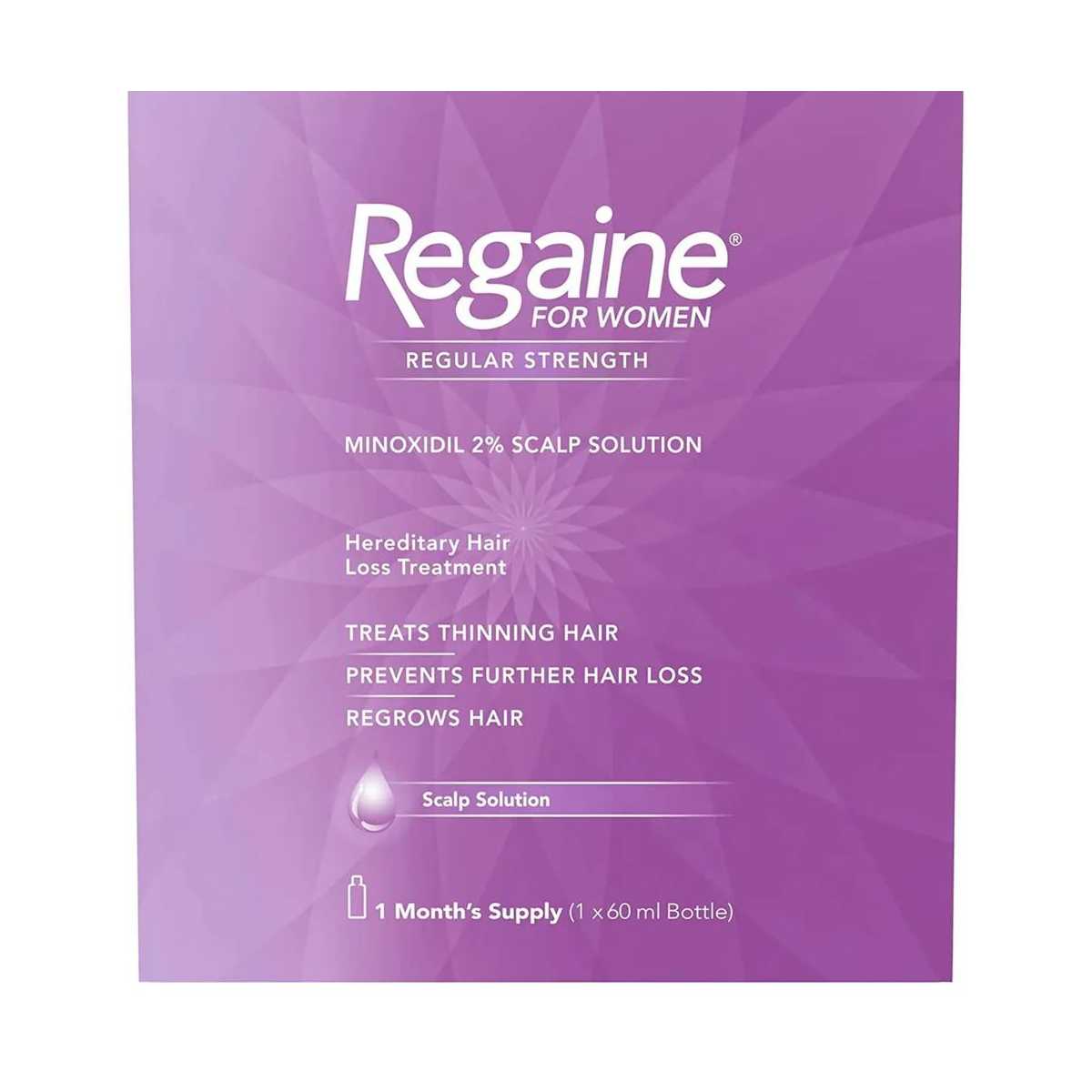 Regaine - Extra Strangth 2% Minoxidil for Women 1mois D'utilisations 60ml