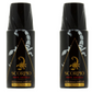 6*150ml Scorpio - Noir Absolu - Deodorant for Men