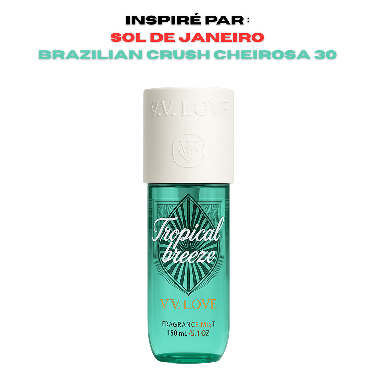 12*150ml Vv Love - Tropical Breeze - Fragrance Mist for Women