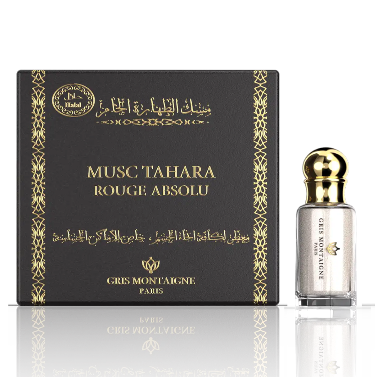 4*12ml Gris Montaigne - Musc Tahara Rouge Absolu - Parfum Concentrate