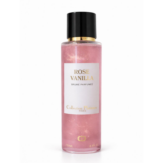 Collection Platinium - Rose Vanilla - Fragrance Mist pailletée