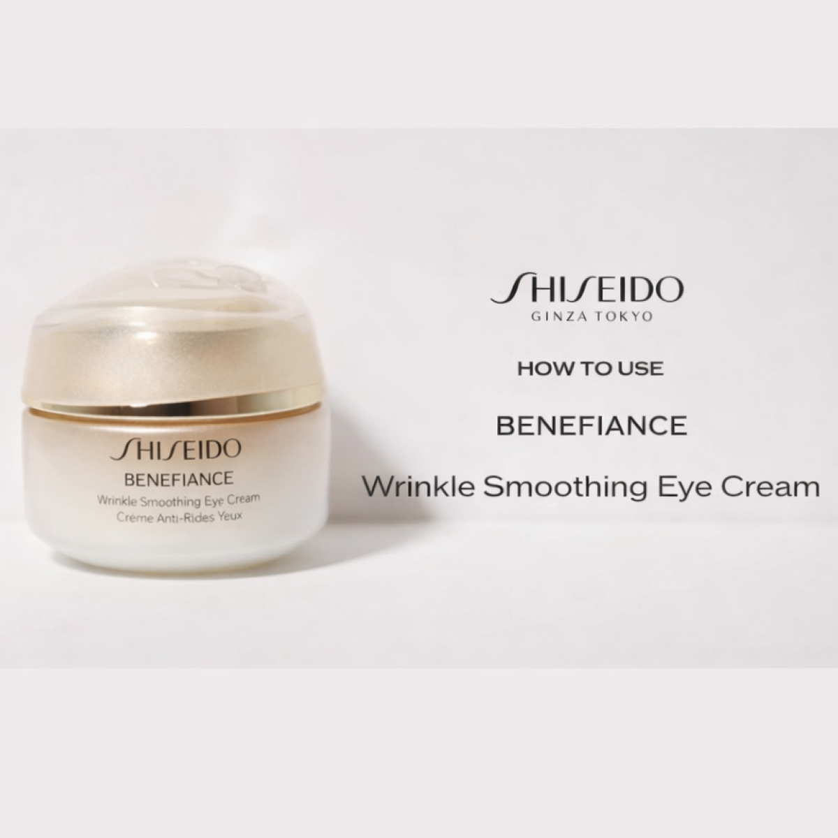 Shiseido - Ginza Tokyo - Benefiance Cream Anti - rides Yeux