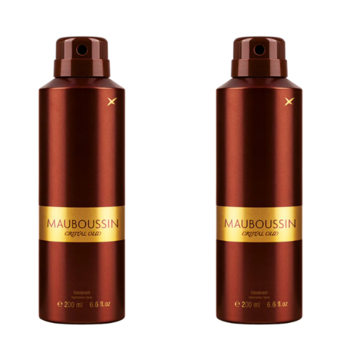 6*200ml Mauboussin - Cristal Oud - Deodorant for Men